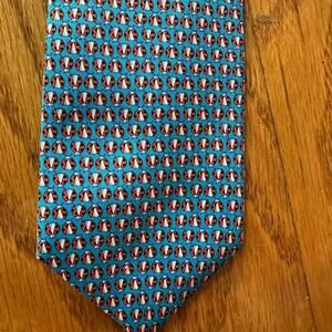 Brooks Brothers Blue and Red Geometric Tie